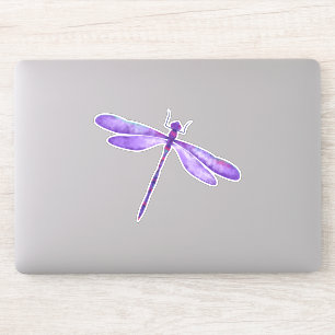 Aangepast Paarse dragonfly - Vinylsticker knippen Sticker