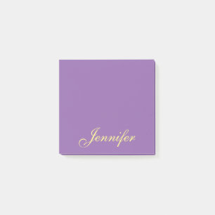 Aangepast Paarse Manuscript plaatst het de Keuzige Post-it® Notes