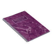 Aangepast Paarse unieke merknaam Notitieboek (Rechterzijde)