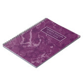 Aangepast Paarse unieke merknaam Notitieboek (Linkerzijde)