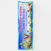 Aangepast paasdag feestdagen, paastijd spandoek (Verticaal)