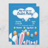 Aangepast paaspaaspasta voor Bunny Ears Kaart (Voorkant / Achterkant)