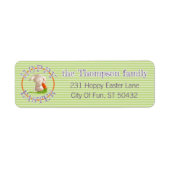 Aangepast paaspatroon met hap en pasta etiket (Voorkant)