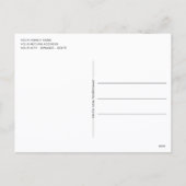 Aangepast paaspatroon met hap en pasta feestdagenkaart (Achterkant)