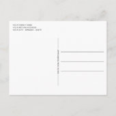 Aangepast paaspatroon met hap en pasta feestdagenkaart (Achterkant)