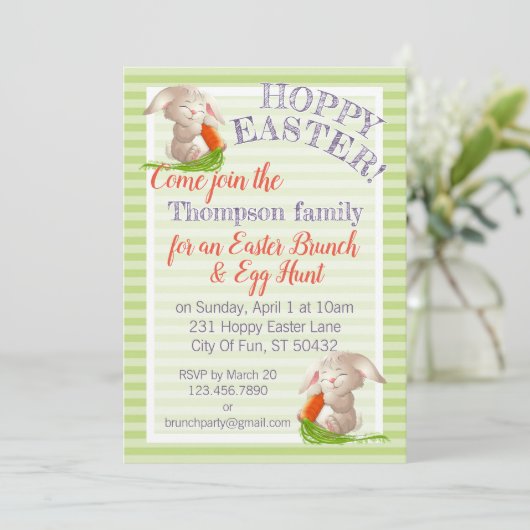 Aangepast paaspatroon met hap en pasta kaart (Staand voorkant)