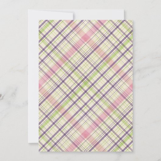 Aangepast paaspatroon met hap en pasta kaart (Achterkant)