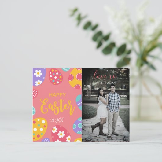 Aangepast paasprogramma-Briefkaart Briefkaart (Staand voorkant)