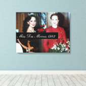 Aangepast paginanieuws portret canvas afdruk (Insitu (Houten vloer))