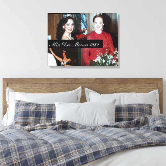 Aangepast paginanieuws portret canvas afdruk (Insitu (Slaapkamer))