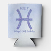 Aangepast paissebord Paarse geboortedag Blikjeskoeler (Voorkant)