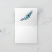 Aangepast pakje Vere Blauwe bruiloft Dank je Bedankkaart (Binnen)