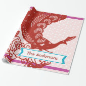 Aangepast pakvakantieverlooppapier cadeaupapier (Uitgerold)