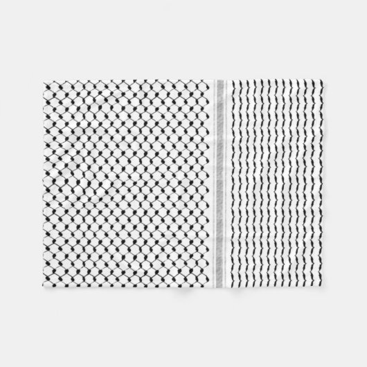 Aangepast Palestijns Kufiya-model Fleece Deken (Voorkant (Horizontaal))