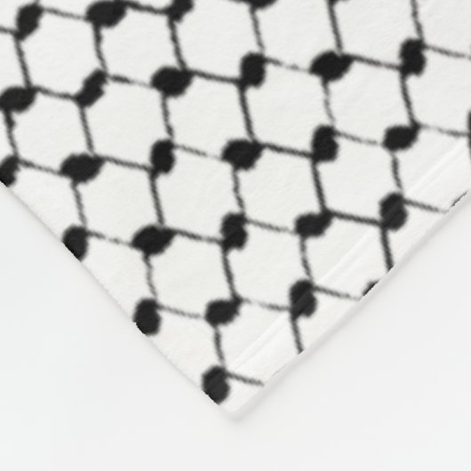 Aangepast Palestijns Kufiya-model Fleece Deken (Hoek)