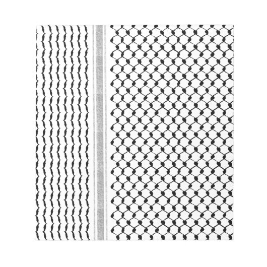 Aangepast Palestijns Kufiya-model Notitieblok (Voorkant)