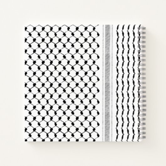 Aangepast Palestijns Kufiya-model Notitieboek (Achterkant)