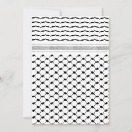 Aangepast Palestijns Kufiya-model Save The Date