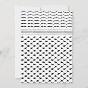 Aangepast Palestijns Kufiya-model Save The Date