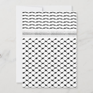 Aangepast Palestijns Kufiya-model Save The Date