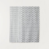 Aangepast Palestijns Kufiya-model Wandkleed (Voorkant)