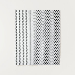 Aangepast Palestijns Kufiya-model Wandkleed