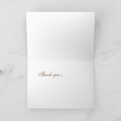 Aangepast palmbomen trouwlogo bedankkaart (Binnen)