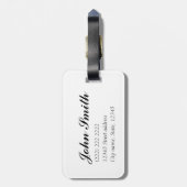 Aangepast|| palmboom, blauw zee|| Beach, alstublie Bagagelabel (Achterkant verticaal)