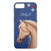 Aangepast  Palomino Horse iPhone 7 Hoesje (Achterkant)