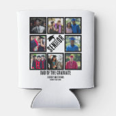 Aangepast pap van de senior afstuderen 8 fotocolla blikjeskoeler (Achterkant)