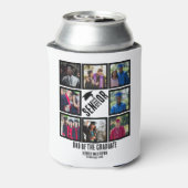 Aangepast pap van de senior afstuderen 8 fotocolla blikjeskoeler (Blikje Achterkant)