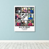 Aangepast pap van de senior afstuderen 8 fotocolla canvas afdruk (Insitu (Houten vloer))