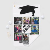 Aangepast pap van de senior afstuderen 8 fotocolla golfhanddoek (Insitu)