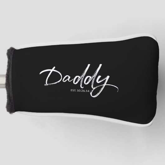 Aangepast papa jaar ingesteld golfheadcover (Voorkant)
