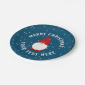 Aangepast papier bord met schattige kerstkoepel (Gekanteld)