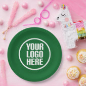 Aangepast papier borden uw logo hier partij levert papieren bordje (Feest)