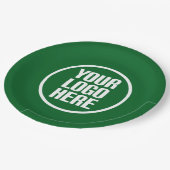 Aangepast papier borden uw logo hier partij levert papieren bordje (Gekanteld)