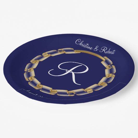 Aangepast papier papieren bordje (Gekanteld)