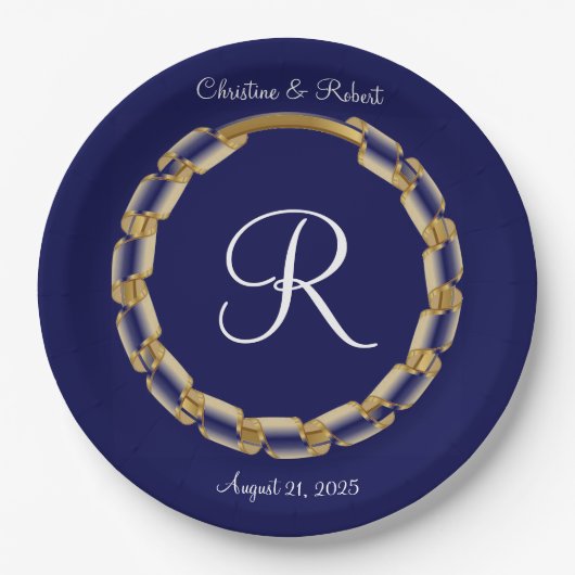 Aangepast papier papieren bordje (Voorkant)