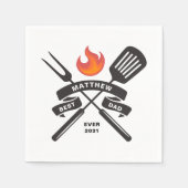 Aangepast papier voor beste vader ooit vaders dag servet (Voorkant)