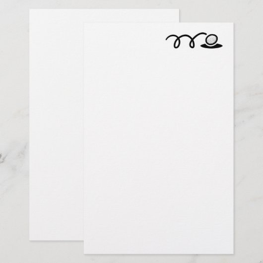 Aangepast papier voor golfthema's (Voorkant / Achterkant)