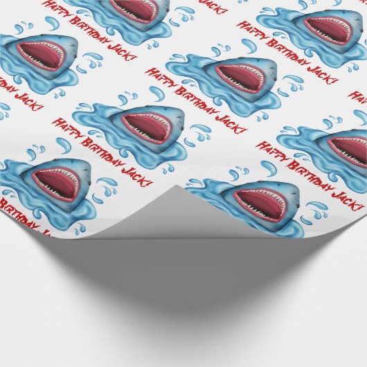 Aangepast papier voor het inpakken van haaien (Hoek)