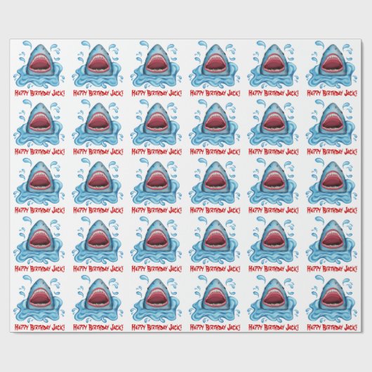 Aangepast papier voor het inpakken van haaien (Vlak)