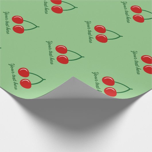 Aangepast papier voor het inpakken van rode kersen (Hoek)