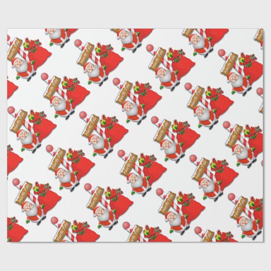 Aangepast papier voor het ompakken van Noordpool (Vlak)