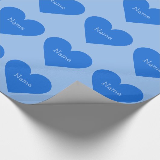 Aangepast papier voor het verpakken van blauwe Val (Hoek)