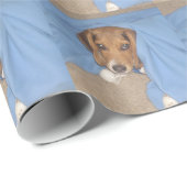 Aangepast papier voor het verpakken van hondenfoto (Rol Hoek)