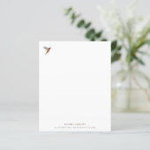 Aangepast papier voor Hummingbird Stationery (Staand voorkant)