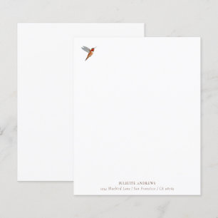 Aangepast papier voor Hummingbird Stationery