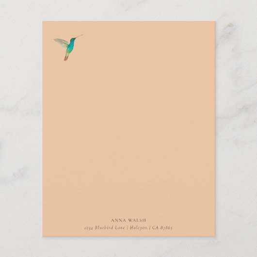 Aangepast papier voor Hummingbird Stationery (Voorkant)